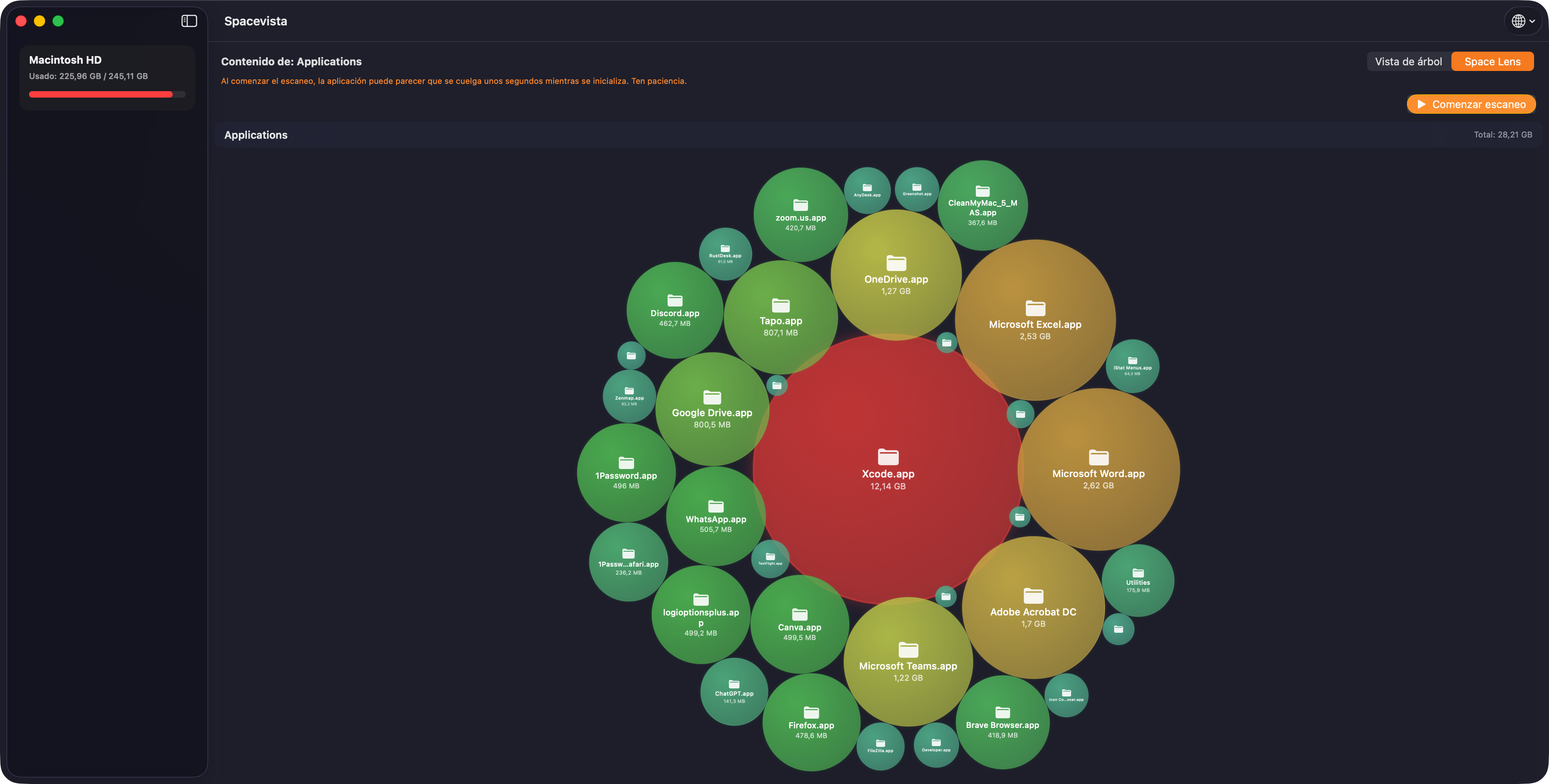 Spacevista Space Lens view